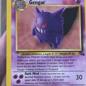 Gengar Pokémon Card 1996
